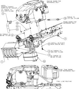 Engine Accessories Diagram and Parts List for XT1-LT42KH (13AVA1CS256-Carb)(2016) Cub Cadet Lawn Tractor